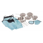 Sada kovových hrncov + príslušenstvo 13 kusov